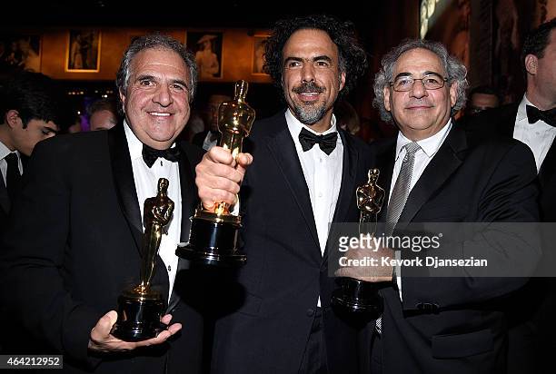 Chairman and Chief Executive Officer of Fox Filmed Entertainment Jim Gianopulos, Director Alejandro Gonzalez Inarritu, winner of Best Original...