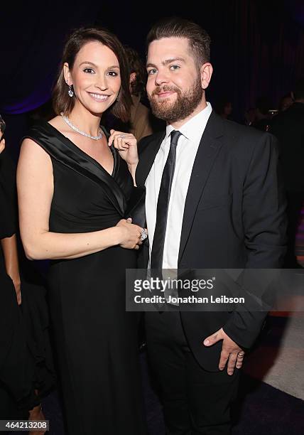 Actress Lisa Osbourne and tv personality Jack Osbourne attend ROCA PATRON TEQUILA at the 23rd Annual Elton John AIDS Foundation Academy Awards...