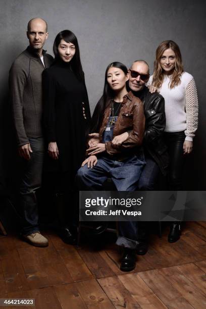 Actors Edoardo Ponti and Mariko Wordell, producer Ayako Yoshida, filmmaker Michel Comte, and actress Sasha Alexander pose for a portrait during the...