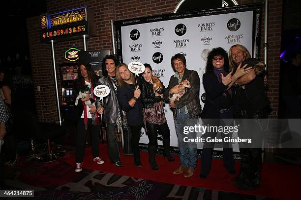 Keyboardist Michael T Ross, singer Robin McAuley, singer/guitarist Andrew Freeman, singer Stephanie Calvert, drummer Jay Schellen, singer Paul...