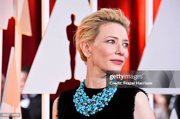 Actress Cate Blanchett attends the 87th Annual Academy Awards at Hollywood & Highland Center on February 22, 2015 in Hollywood, California.