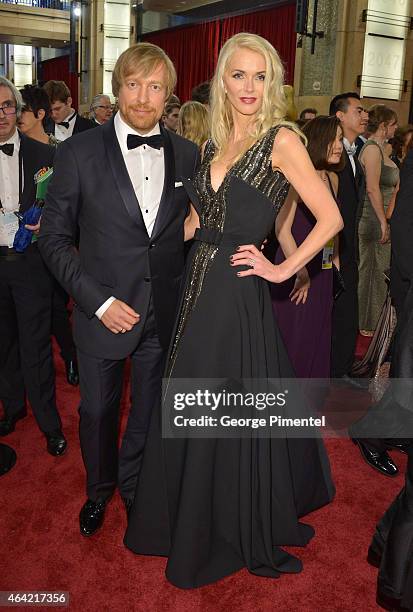 Director Morten Tyldum and Janne Tyldum attend the 87th Annual Academy Awards at Hollywood & Highland Center on February 22, 2015 in Hollywood,...