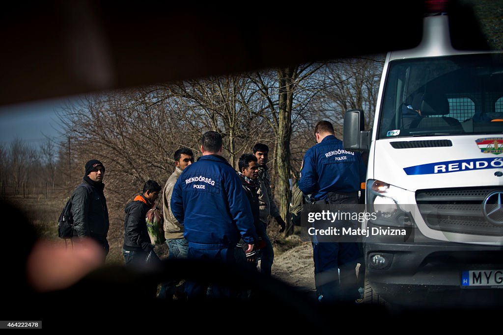 Migrants Seek EU Entry At Serbian-Hungarian Border