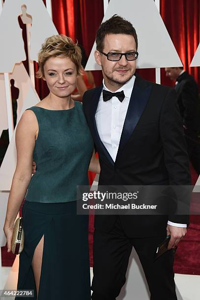 Cinematographer Lukasz Zal attends the 87th Annual Academy Awards at Hollywood & Highland Center on February 22, 2015 in Hollywood, California.