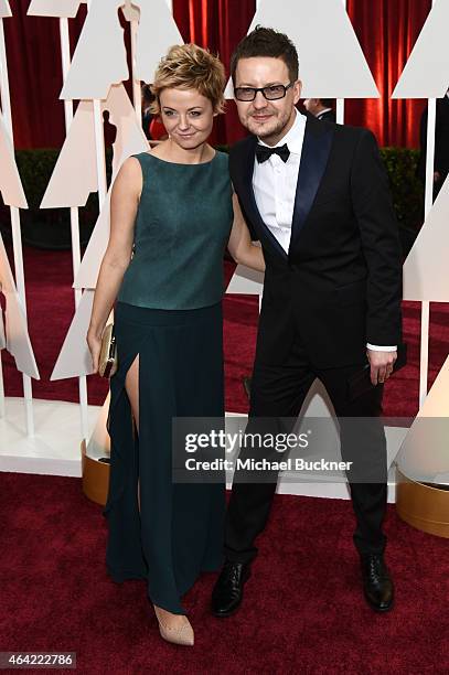 Cinematographer Lukasz Zal attends the 87th Annual Academy Awards at Hollywood & Highland Center on February 22, 2015 in Hollywood, California.