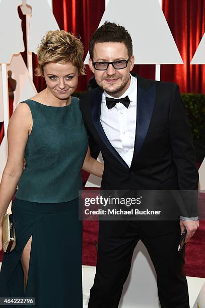 Cinematographer Lukasz Zal attends the 87th Annual Academy Awards at Hollywood & Highland Center on February 22, 2015 in Hollywood, California.