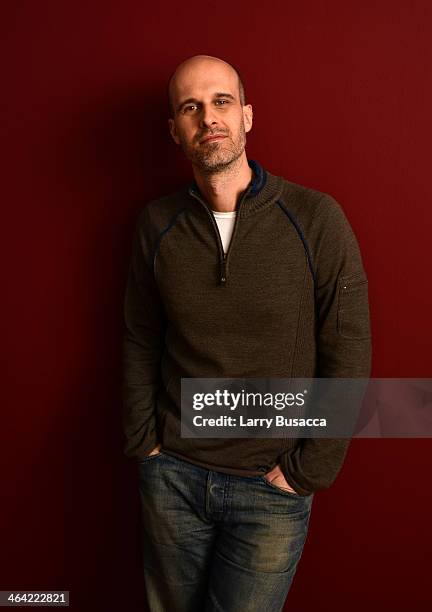 Actor Edoardo Ponti poses for a portrait during the 2014 Sundance Film Festival at the WireImage Portrait Studio at the Village At The Lift Presented...