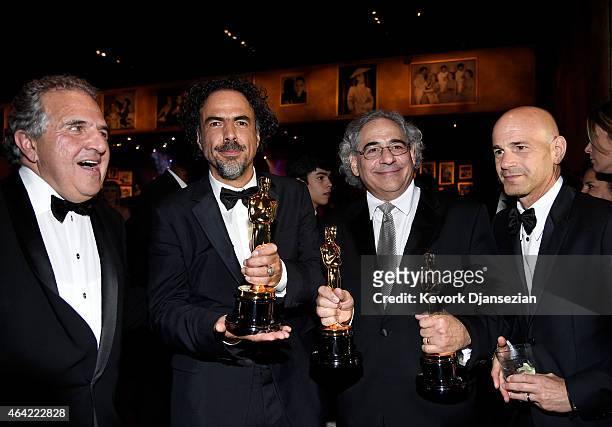 Chairman and Chief Executive Officer of Fox Filmed Entertainment Jim Gianopulos, Director Alejandro Gonzalez Inarritu, winner of Best Original...
