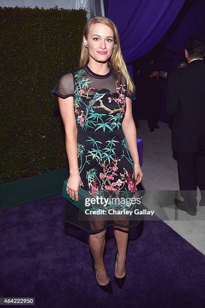 Actress Leven Rambin attends Neuro at the 23rd Annual Elton John AIDS Foundation Academy Awards Viewing Party on February 22, 2015 in Los Angeles,...