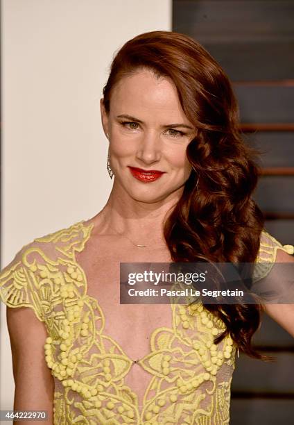 Actress Juliette Lewis attends the 2015 Vanity Fair Oscar Party hosted by Graydon Carter at Wallis Annenberg Center for the Performing Arts on...