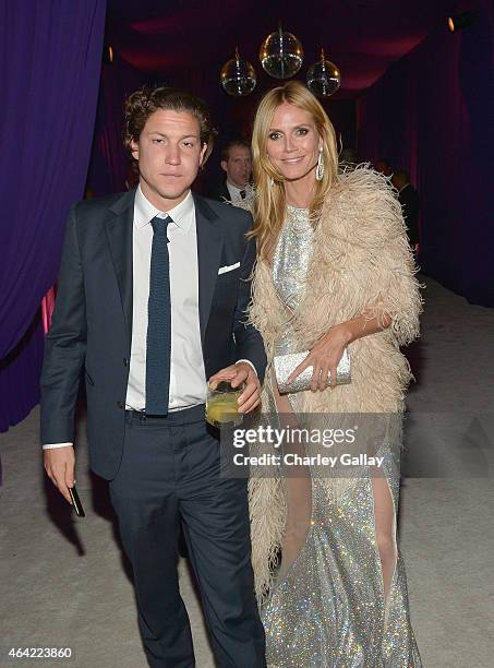 Art dealer Vito Schnabel and model Heidi Klum attend Neuro at the 23rd Annual Elton John AIDS Foundation Academy Awards Viewing Party on February 22,...