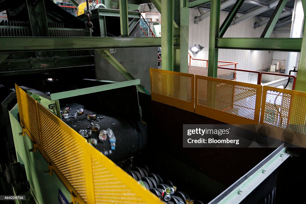 Operations Inside An Aluminum Recycling Factory