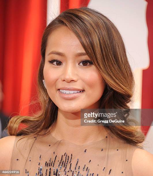 Actress Jamie Chung arrives at the 87th Annual Academy Awards at Hollywood & Highland Center on February 22, 2015 in Hollywood, California.