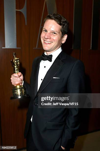Writer Graham Moore attends the 2015 Vanity Fair Oscar Party hosted by Graydon Carter at the Wallis Annenberg Center for the Performing Arts on...