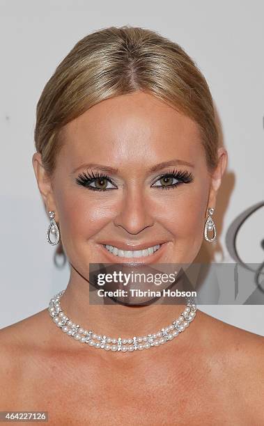 Katie Lohmann attends the Norby Walters 25th annual night of 100 stars Oscar viewing gala at The Beverly Hilton Hotel on February 22, 2015 in Beverly...