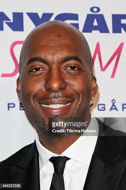 John Salley attends the Norby Walters 25th annual night of 100 stars Oscar viewing gala at The Beverly Hilton Hotel on February 22, 2015 in Beverly...