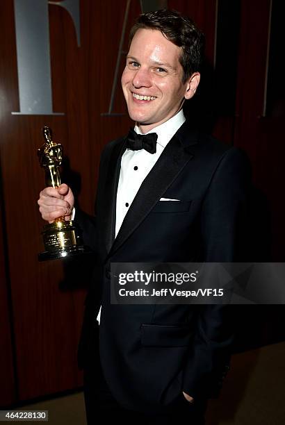 Writer Graham Moore attends the 2015 Vanity Fair Oscar Party hosted by Graydon Carter at the Wallis Annenberg Center for the Performing Arts on...