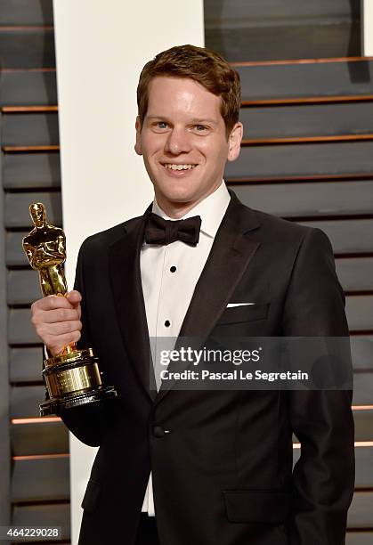 Writer Graham Moore attends the 2015 Vanity Fair Oscar Party hosted by Graydon Carter at Wallis Annenberg Center for the Performing Arts on February...