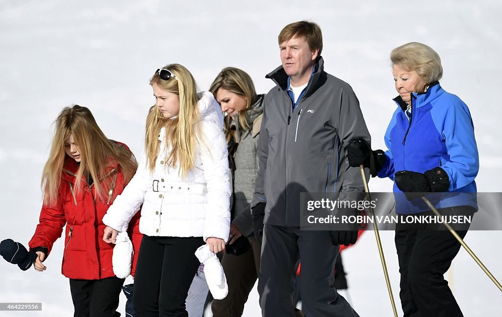AUSTRIA-NETHERLANDS-ROYALS-SKI