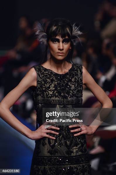 Pakistani Model Ramp Pakistani models walk on the ramp during the Telenor Fashion Weekend ...