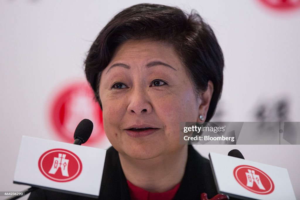 Hang Seng Bank Chief Executive Officer And Vice Chairman Rose Lee Attends Earnings News Conference