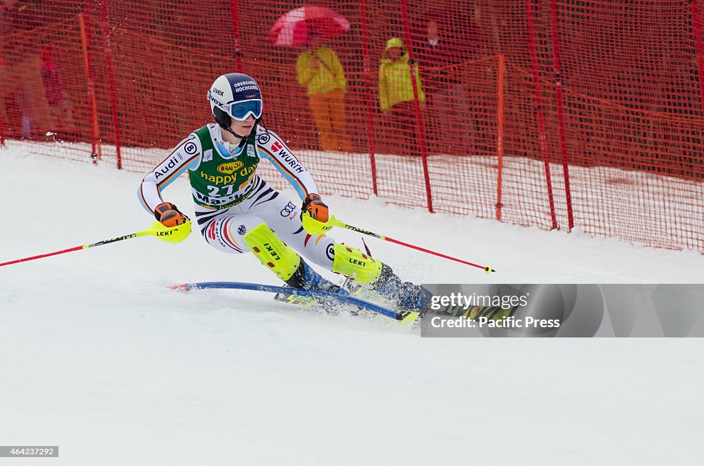 Lena Duerr (GER) on the course during Slalom race at 51st...