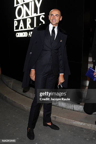 Enzo Miccio attends the Giorgio Armani Prive show as part of Paris Fashion Week Haute Couture Spring/Summer 2014 on January 21, 2014 in Paris, France.