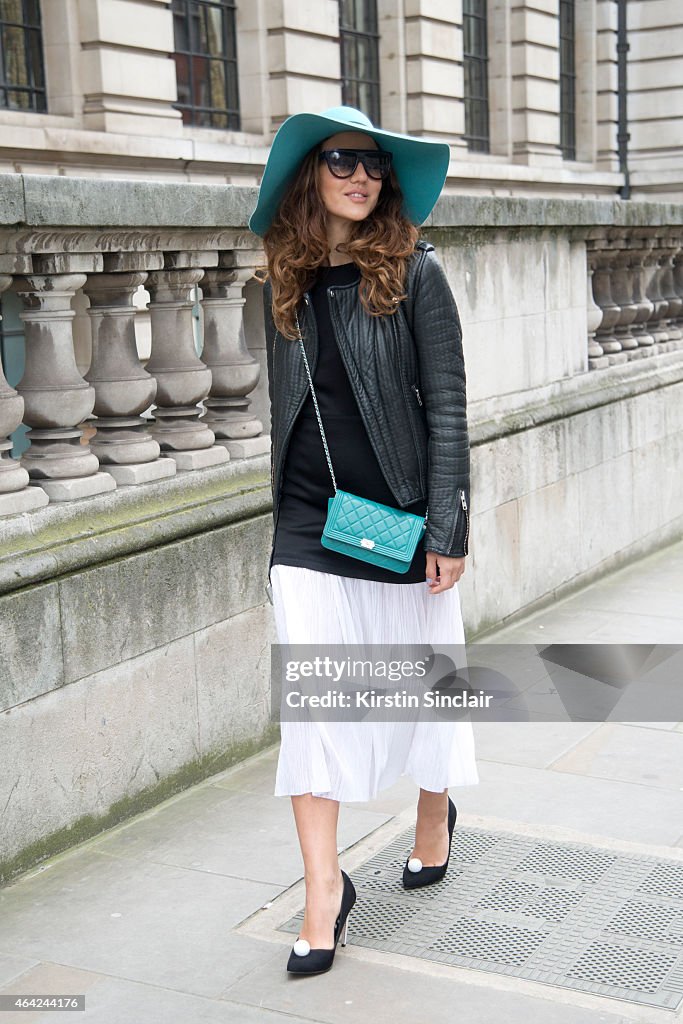 Street Style - London Collections: WOMEN AW15 - February 20 To February 24, 2015