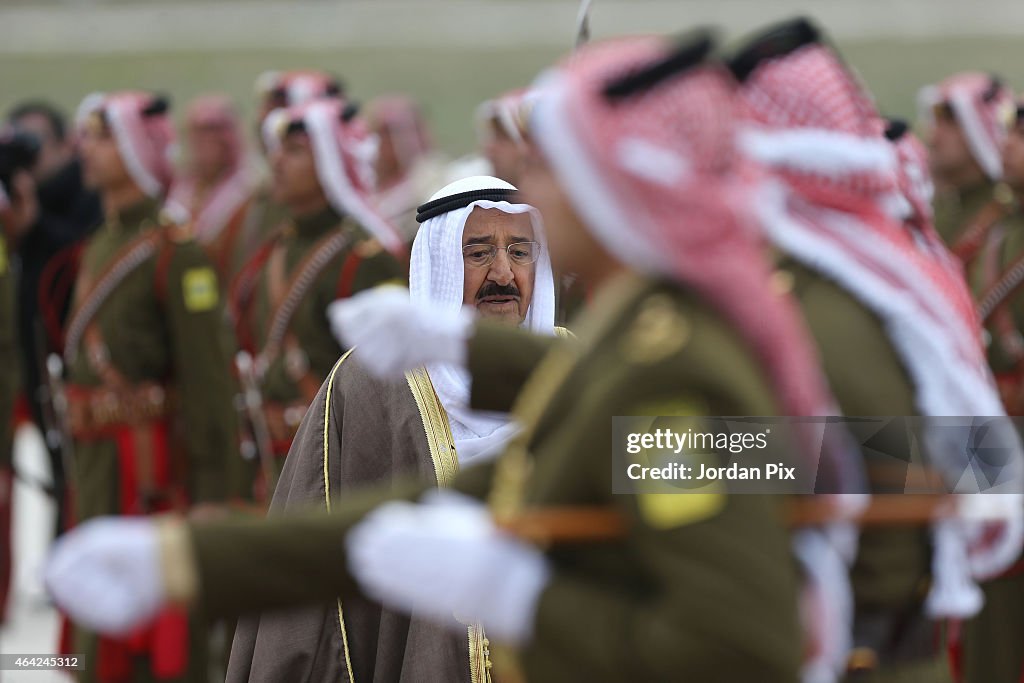 The Emir Of Kuwait Visits Jordan To Attend Talks With King Abdullah II