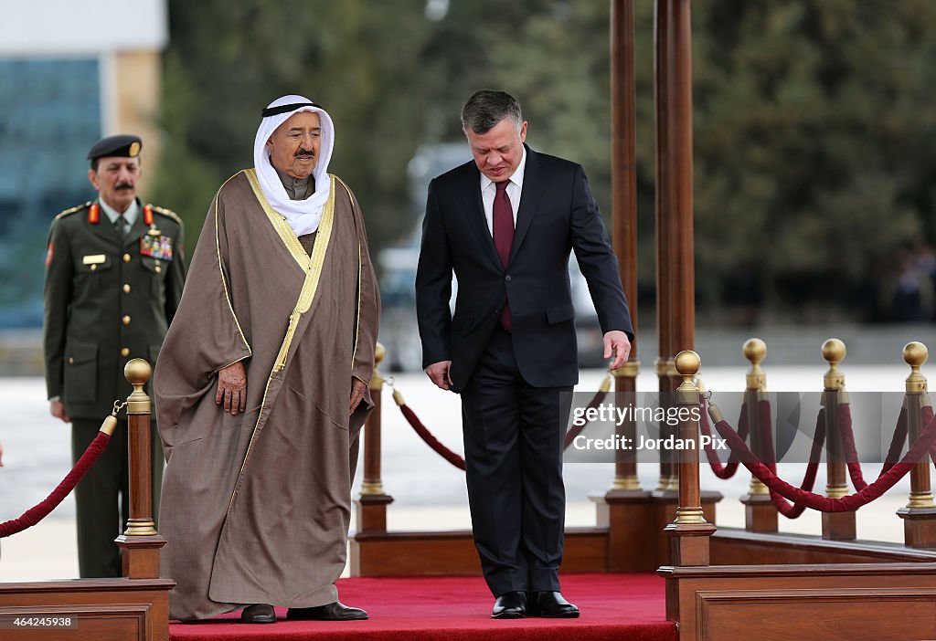 The Emir Of Kuwait Visits Jordan To Attend Talks With King Abdullah II