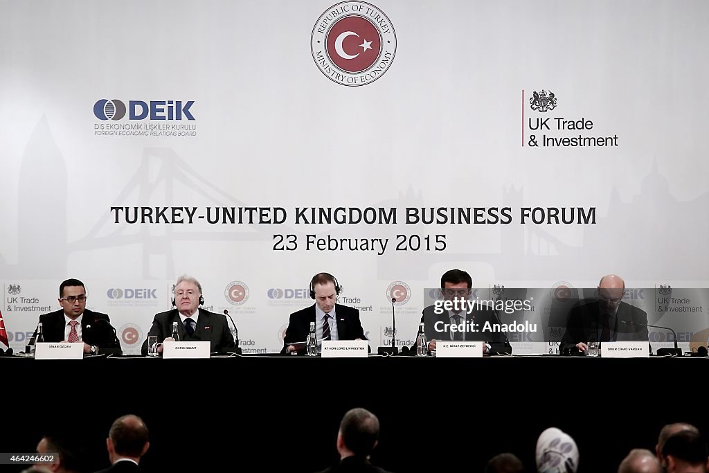 Turkey-United Kingdom Business Forum in Istanbul