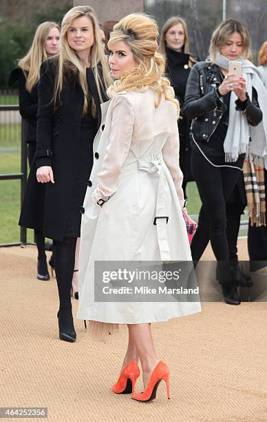 Paloma Faith attends the Burberry Prosum show during London Fashion Week Fall/Winter 2015/16 at perk's Field on February 23, 2015 in London, England.