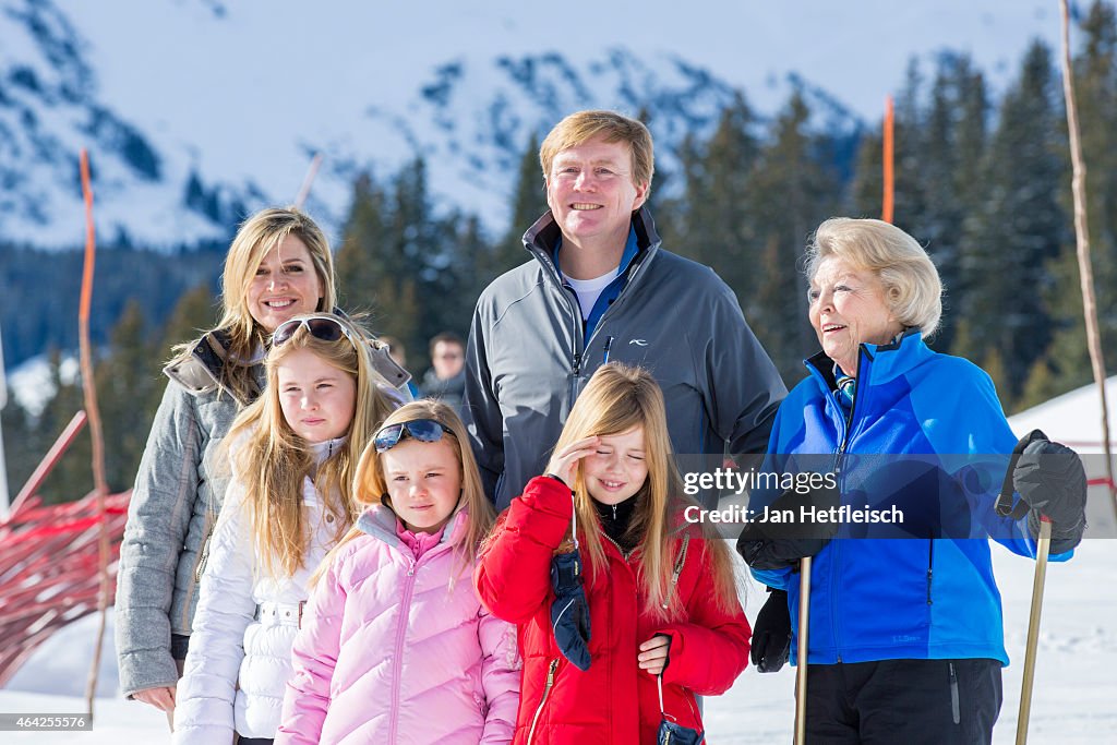 The Dutch Royal Family Hold Annual Photocall In Lech