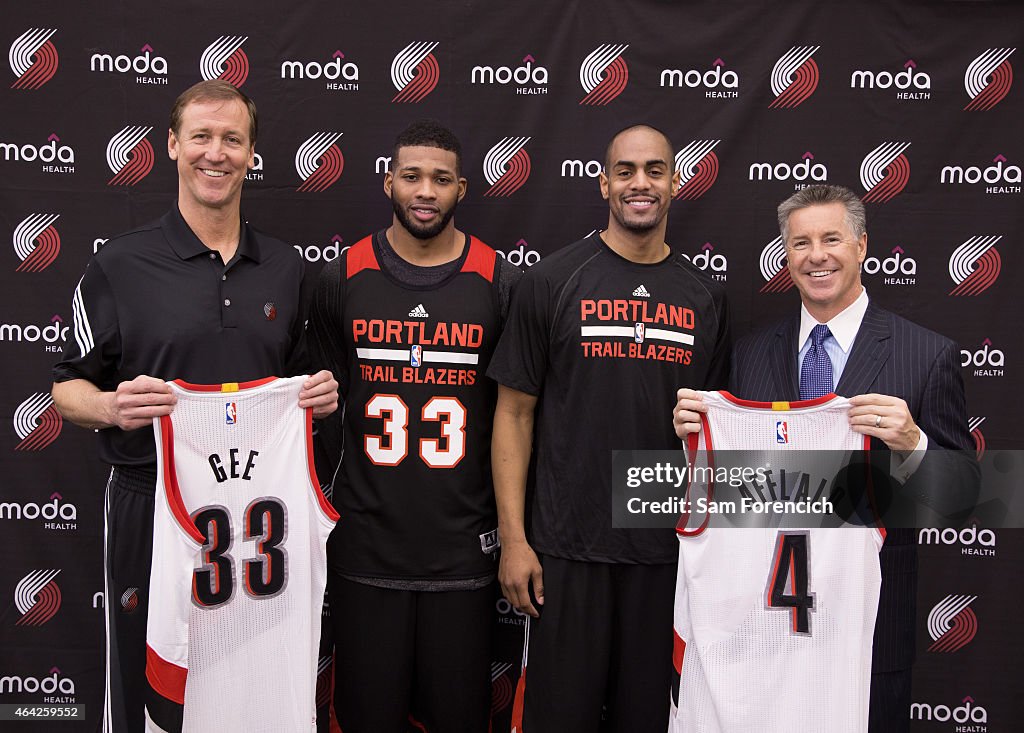 Portland Trail Blazers Introduce New Players