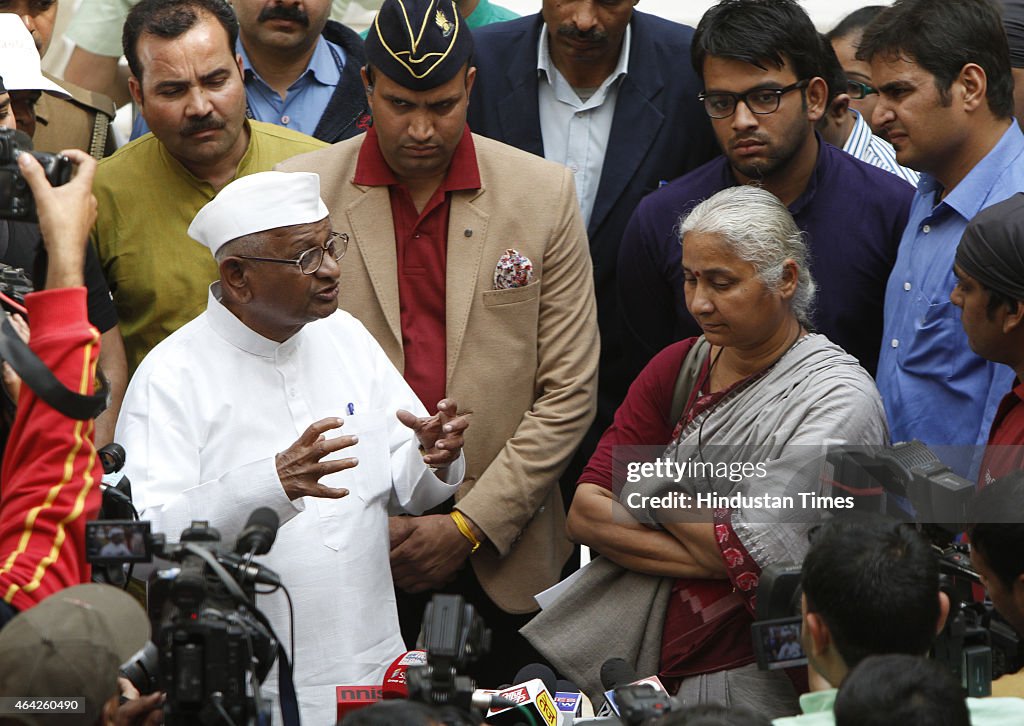 Anna Hazare Launches Agitation In Delhi Against Land Ordinance
