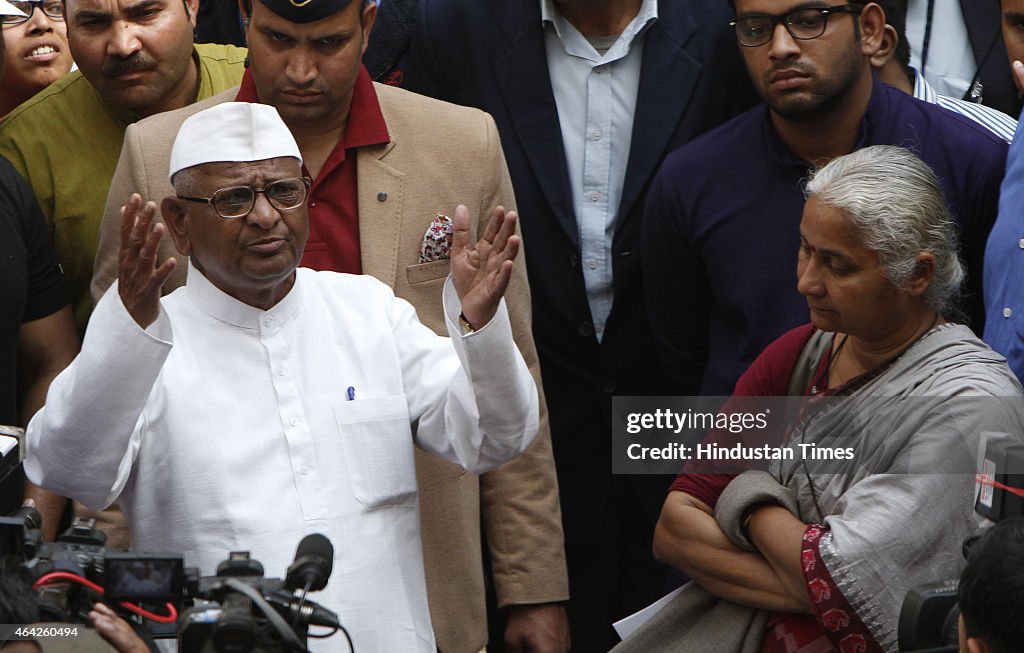 Anna Hazare Launches Agitation In Delhi Against Land Ordinance