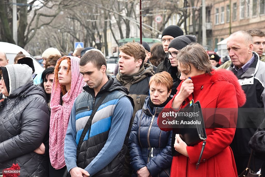 Funeral ceremony of Ukrainian soldiers in Odessa