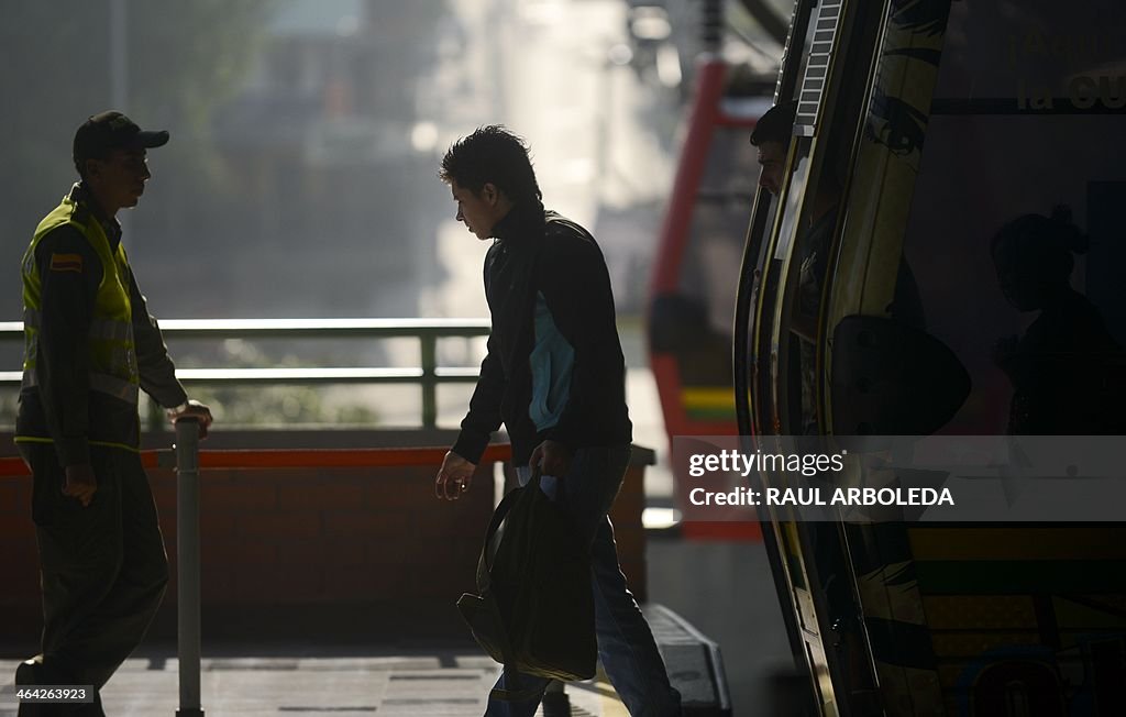 COLOMBIA-MEDELLIN-TRANSPORT-METROCABLE