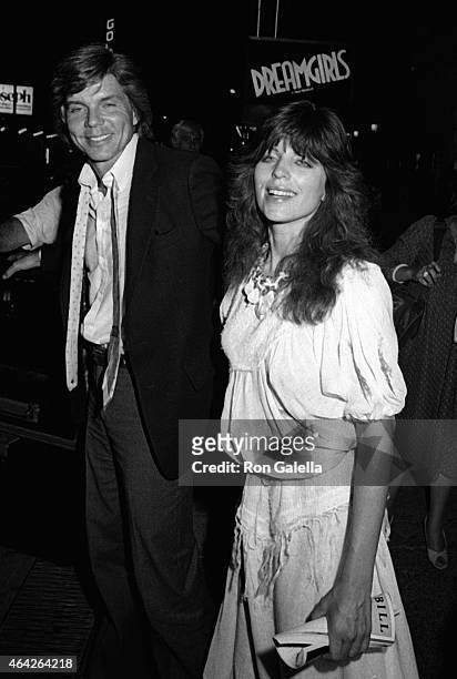 John Davidson and Rhonda Rivera attend the performance of "Agnes of God" on July 12, 1982 at the Morosco Theater in New York City.