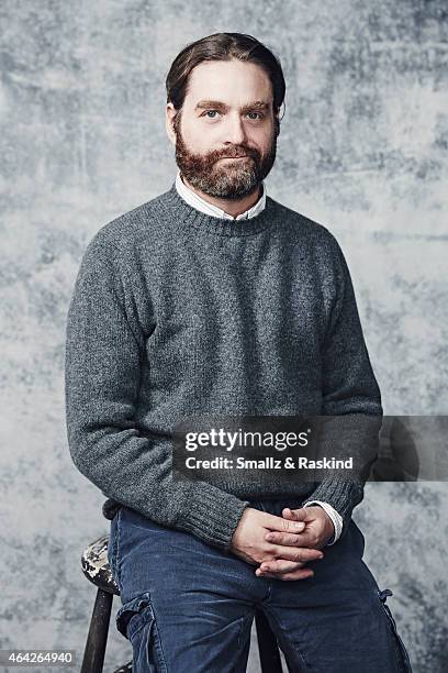 Zach Galifianakis is photographed at the 2015 Film Independent Spirit Awards for on February 21, 2015 in Santa Monica, California.