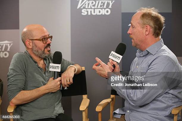 Actor David Cross and Matt Walsh attend the Variety Studio: Sundance Edition presented by Dawn Levy on January 21, 2014 in Park City, Utah.