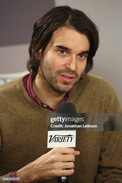 Director Alex Ross Perry attend the Variety Studio: Sundance Edition presented by Dawn Levy on January 21, 2014 in Park City, Utah.