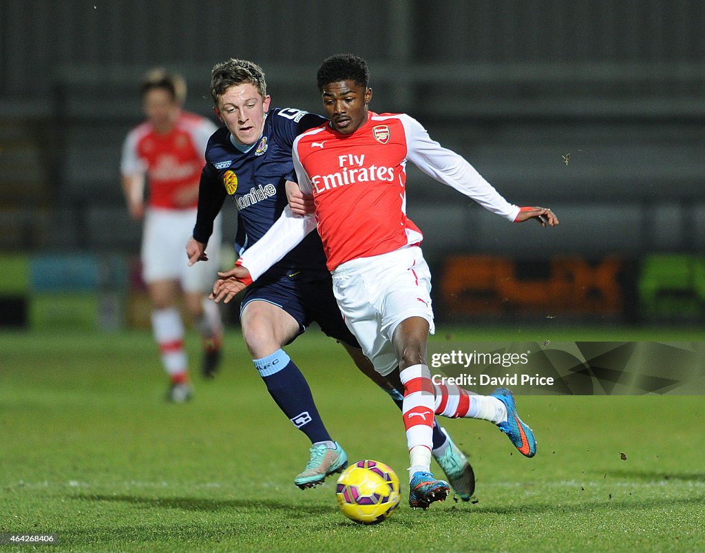 Arsenal v Crewe Alexandra - FA Youth Cup 5th Round