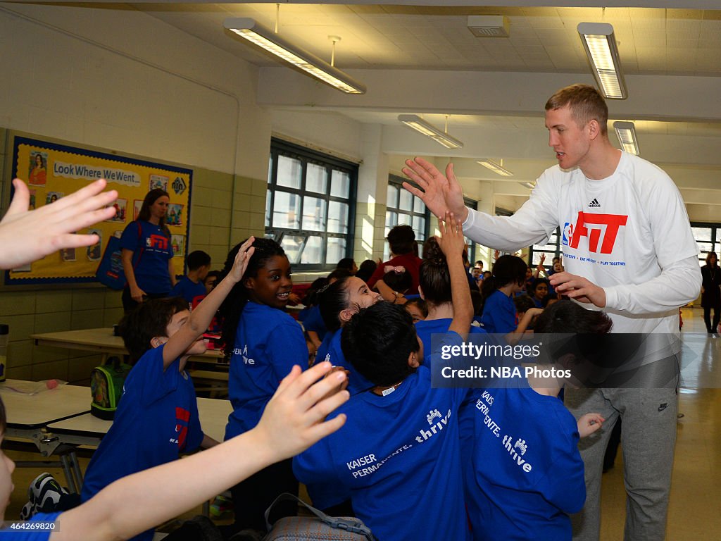 NBA Cares - NBA FIT Day of Service NBA All Star 2015