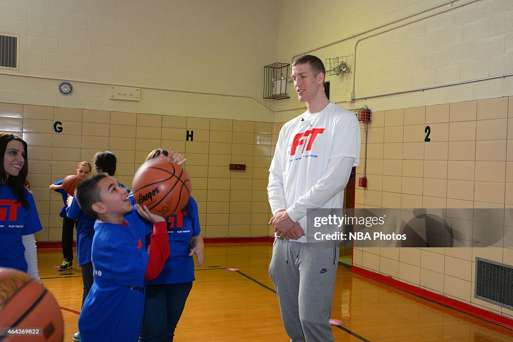 NBA Cares - NBA FIT Day of Service NBA All Star 2015