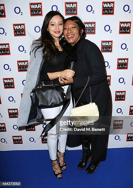 Leah Weller and Dee C. Lee attend War Child & O2 BRIT Awards Show at O2 Shepherd's Bush Empire on February 23, 2015 in London, England.