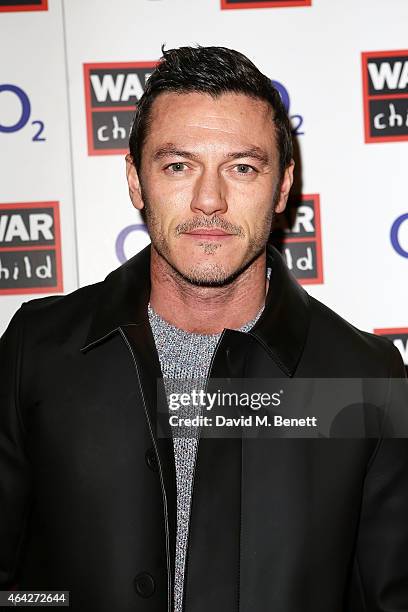 Luke Evans attends War Child & O2 BRIT Awards Show at O2 Shepherd's Bush Empire on February 23, 2015 in London, England.