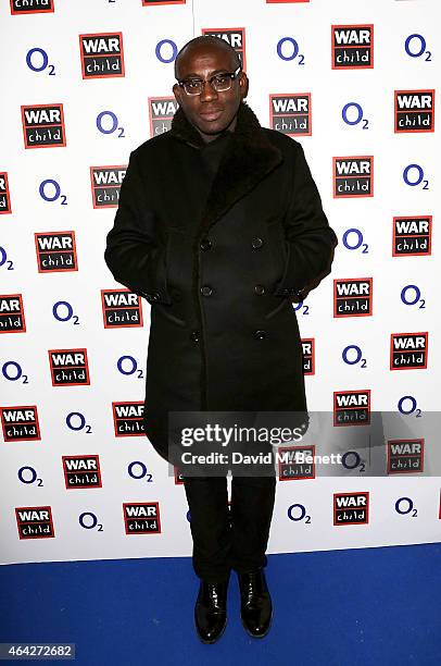 Edward Enninful attends War Child & O2 BRIT Awards Show at O2 Shepherd's Bush Empire on February 23, 2015 in London, England.