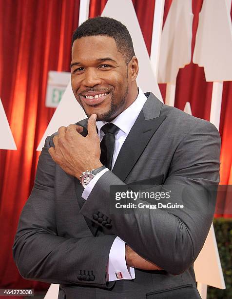 Michael Strahan arrives at the 87th Annual Academy Awards at Hollywood & Highland Center on February 22, 2015 in Hollywood, California.