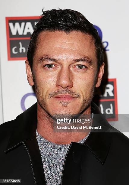 Luke Evans attends War Child & O2 BRIT Awards Show at O2 Shepherd's Bush Empire on February 23, 2015 in London, England.